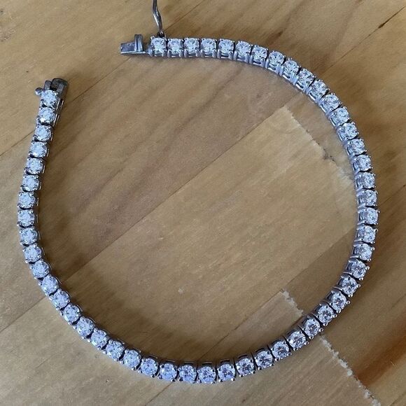 STERLING SILVER 925 WHITE ZIRCON WOMAN BRACELET​​